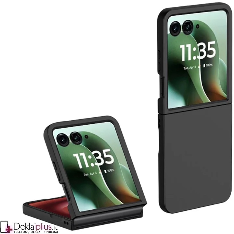 Plastikinis ploniausias dėklas - juodas (Motorola Razr 60 Ultra) Plastikinis ploniausias dėklas - juodas (Motorola Razr 60 Ultra)